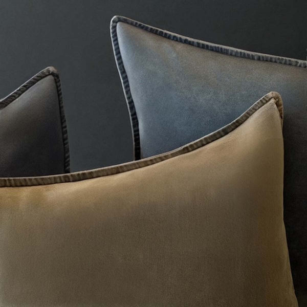 Fall Leaf, Stonewashed Velvet Cushion