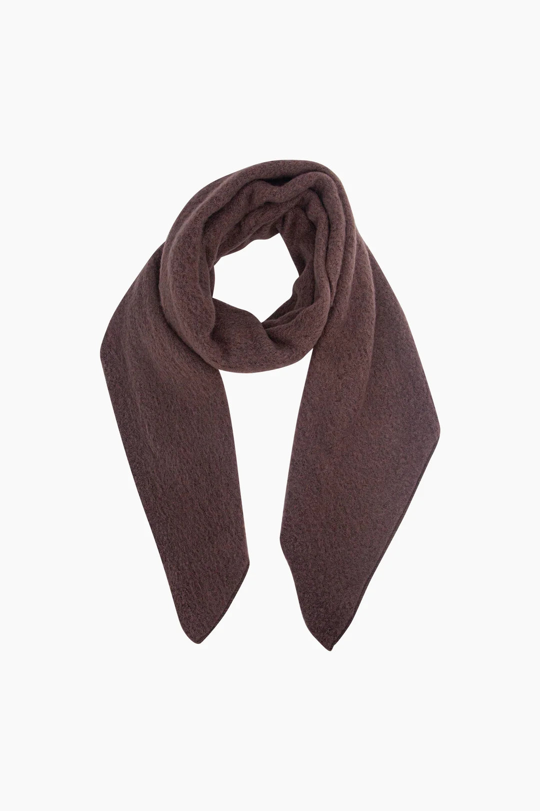 Brown Asymmetric Heavyweight Scarf