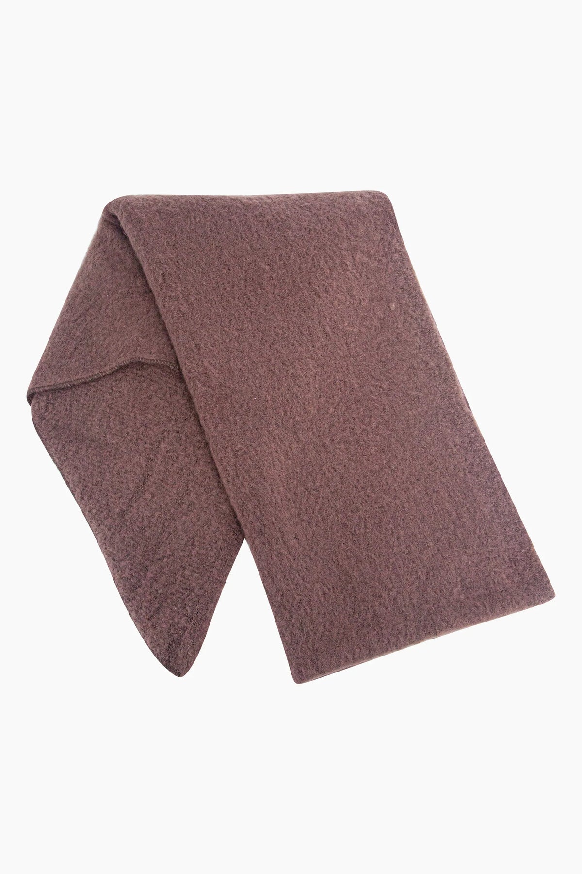 Brown Asymmetric Heavyweight Scarf
