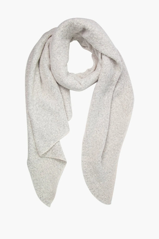 Cream Asymmetric Heavyweight Scarf