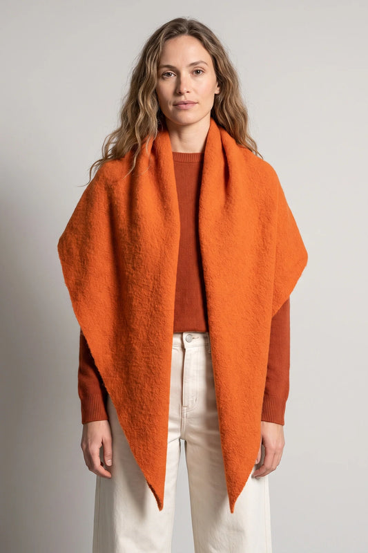 Pumpkin Asymmetric Heavyweight Scarf
