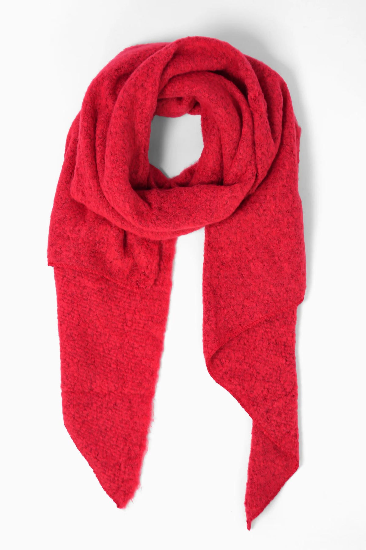 Scarlet Asymmetric Heavyweight Scarf