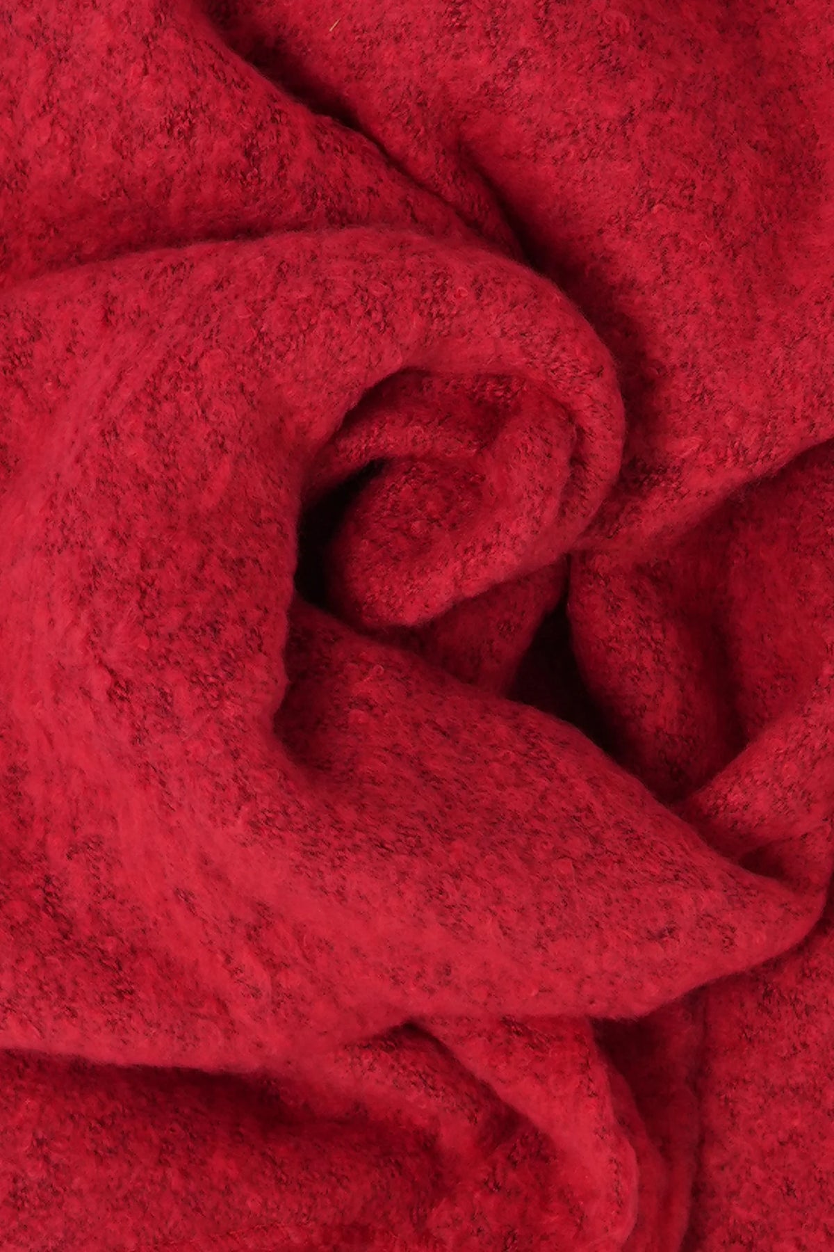 Scarlet Asymmetric Heavyweight Scarf