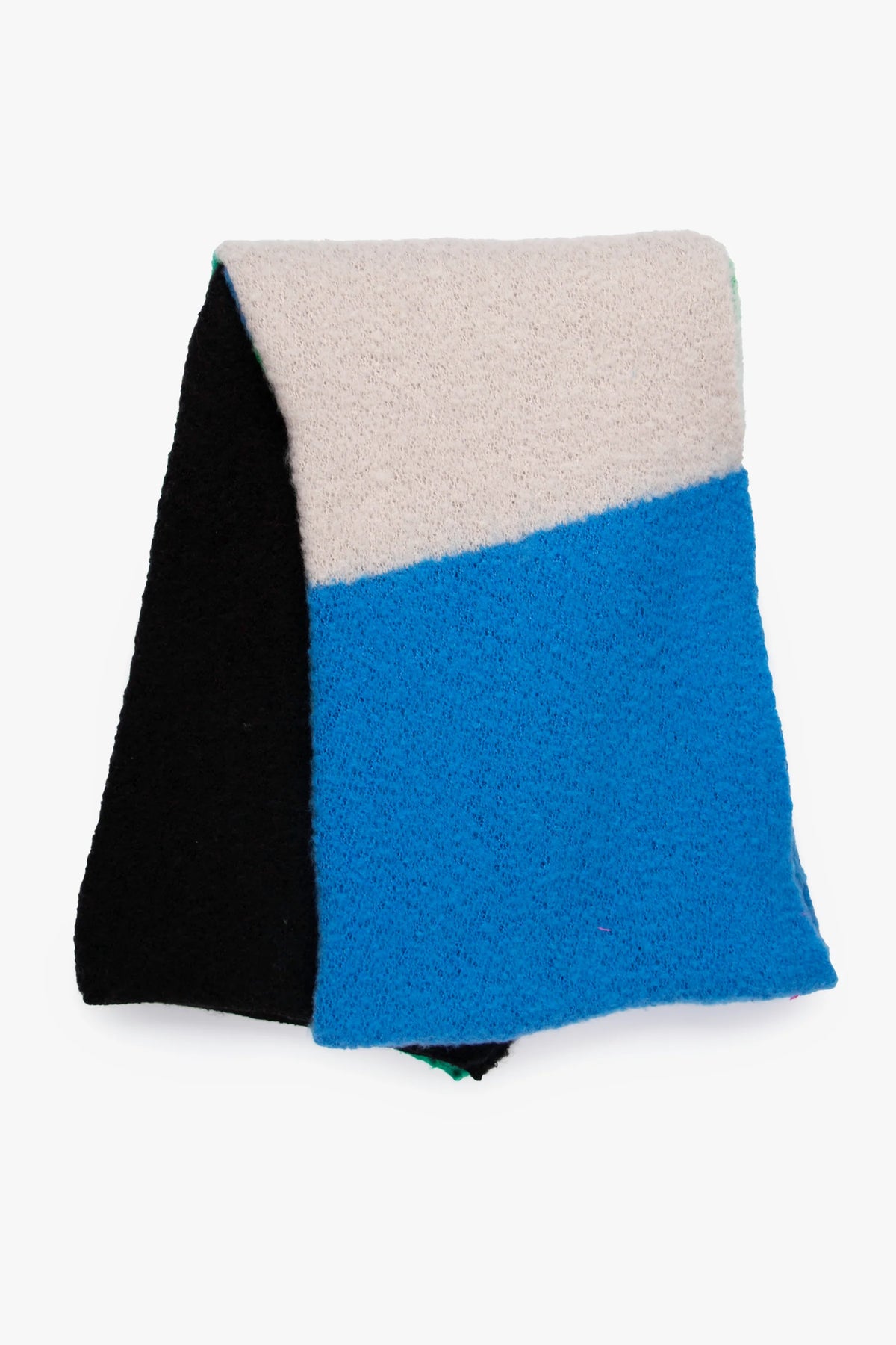 Blue/Green, Colour Block Heavyweight Scarf