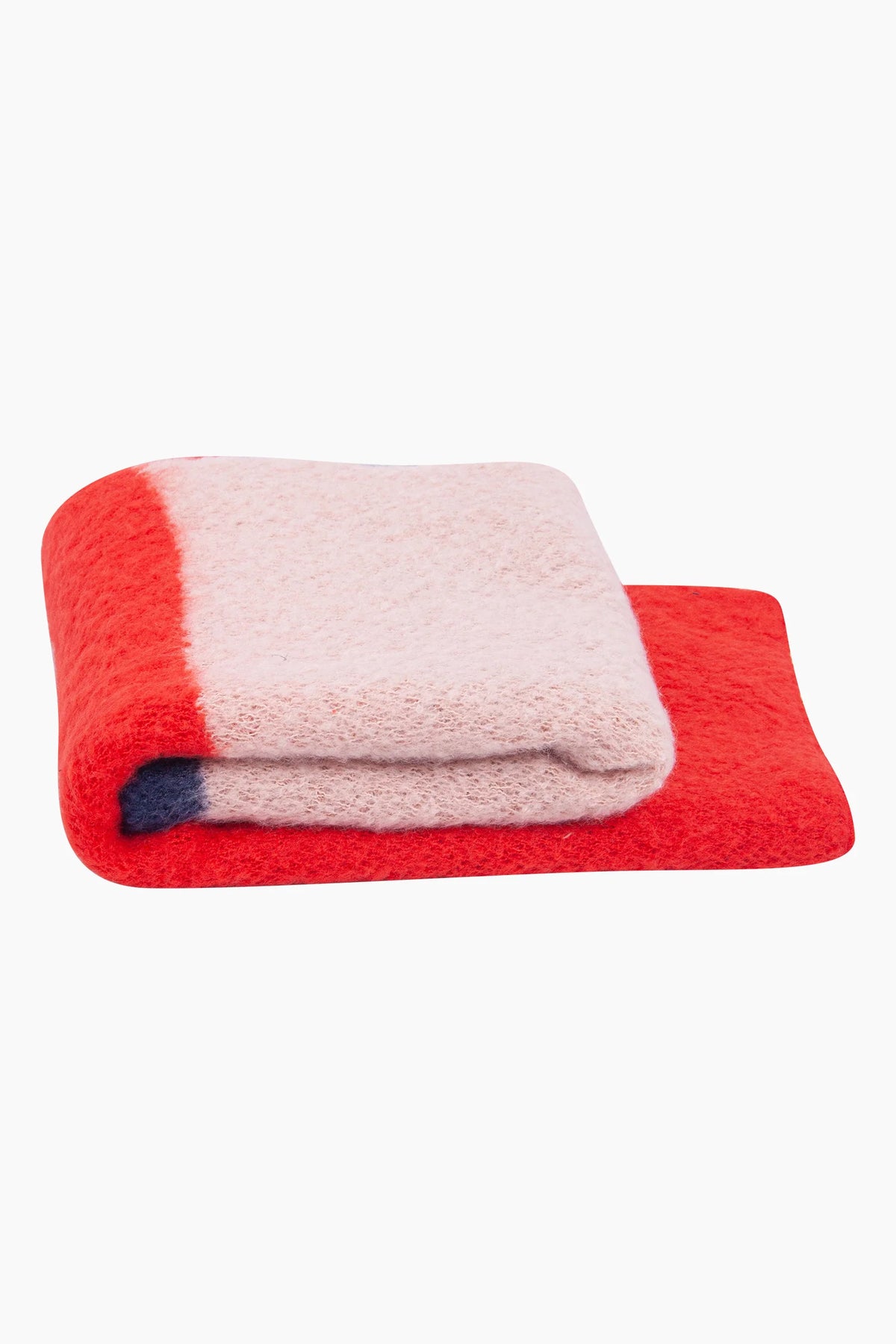 Red/Blue Colour Block Heavyweight Scarf