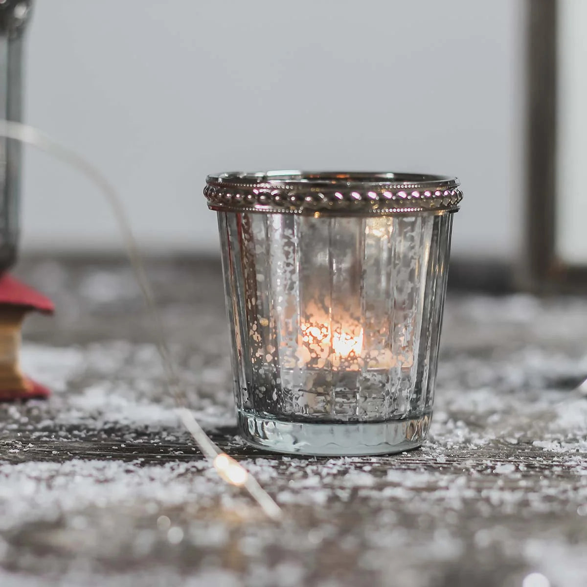 Silver Mercury Tealight Holder