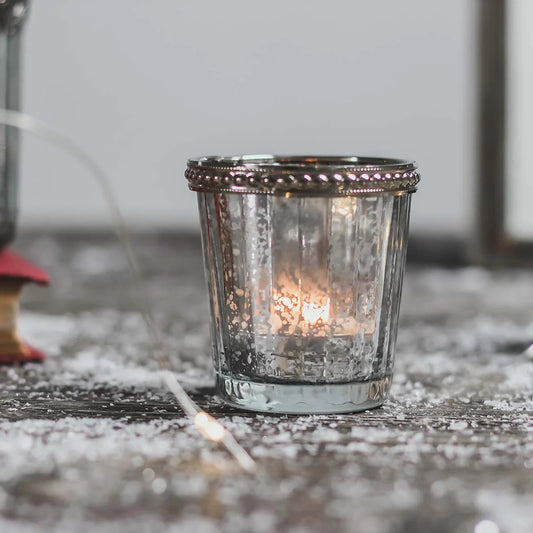 Silver Mercury Tealight Holder