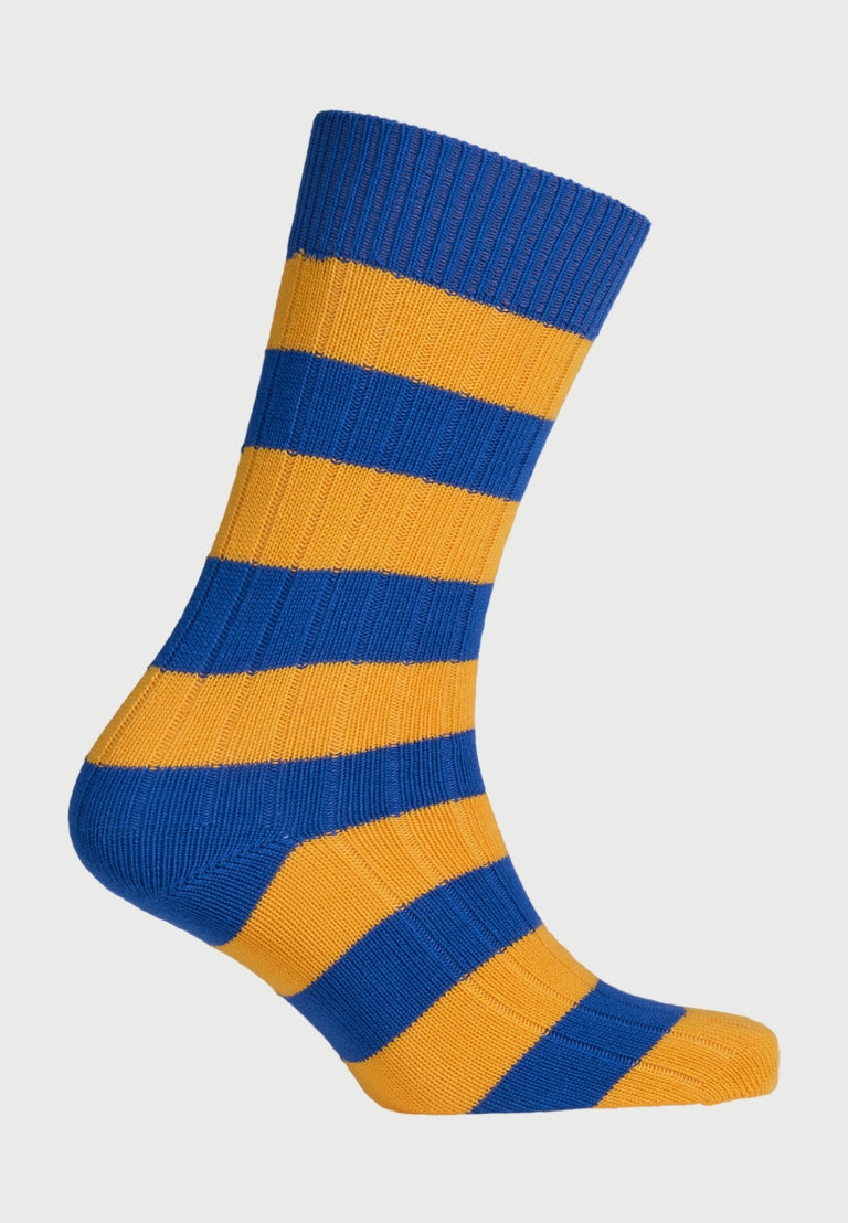 Striped Socks - Blue/Yellow
