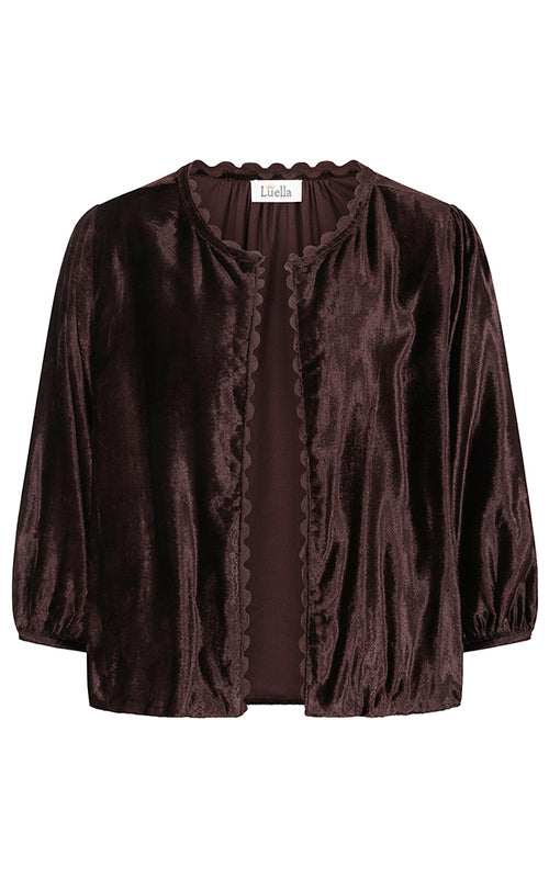 Bari, Velvet Jacket, Chocolate