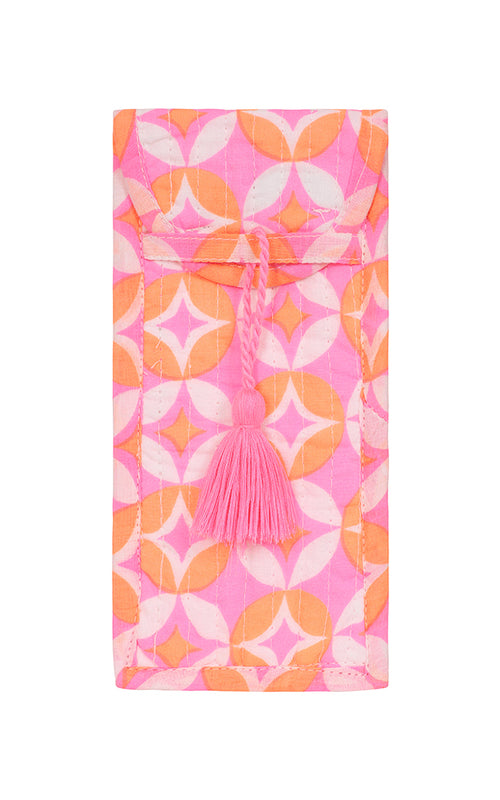 Sherah Glasses Case - Neon Pink & Orange