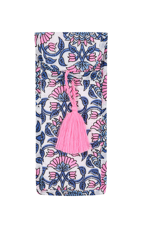 Jianna Glasses Case - Neon Pink & Blue
