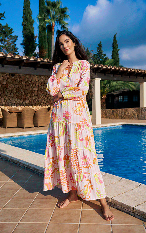 Palermo Maxi Dress - Orange