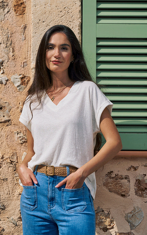 Cotton T-shirt - Vanilla