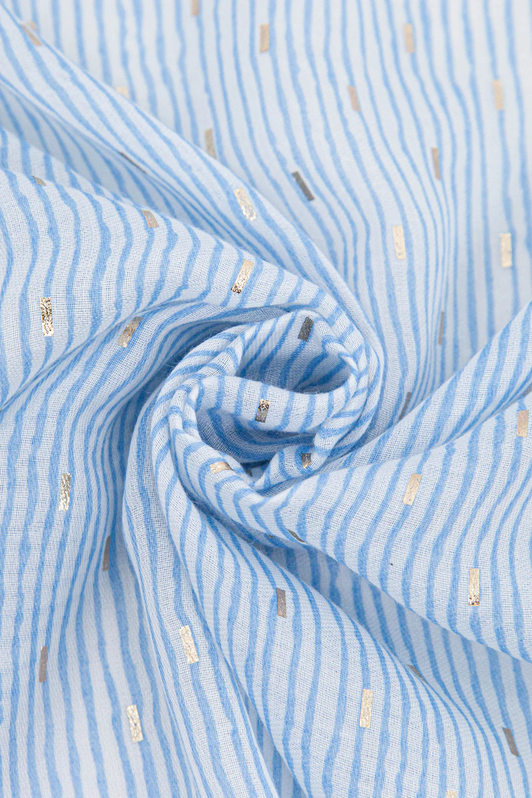 Gold & Blue Stripe Scarf