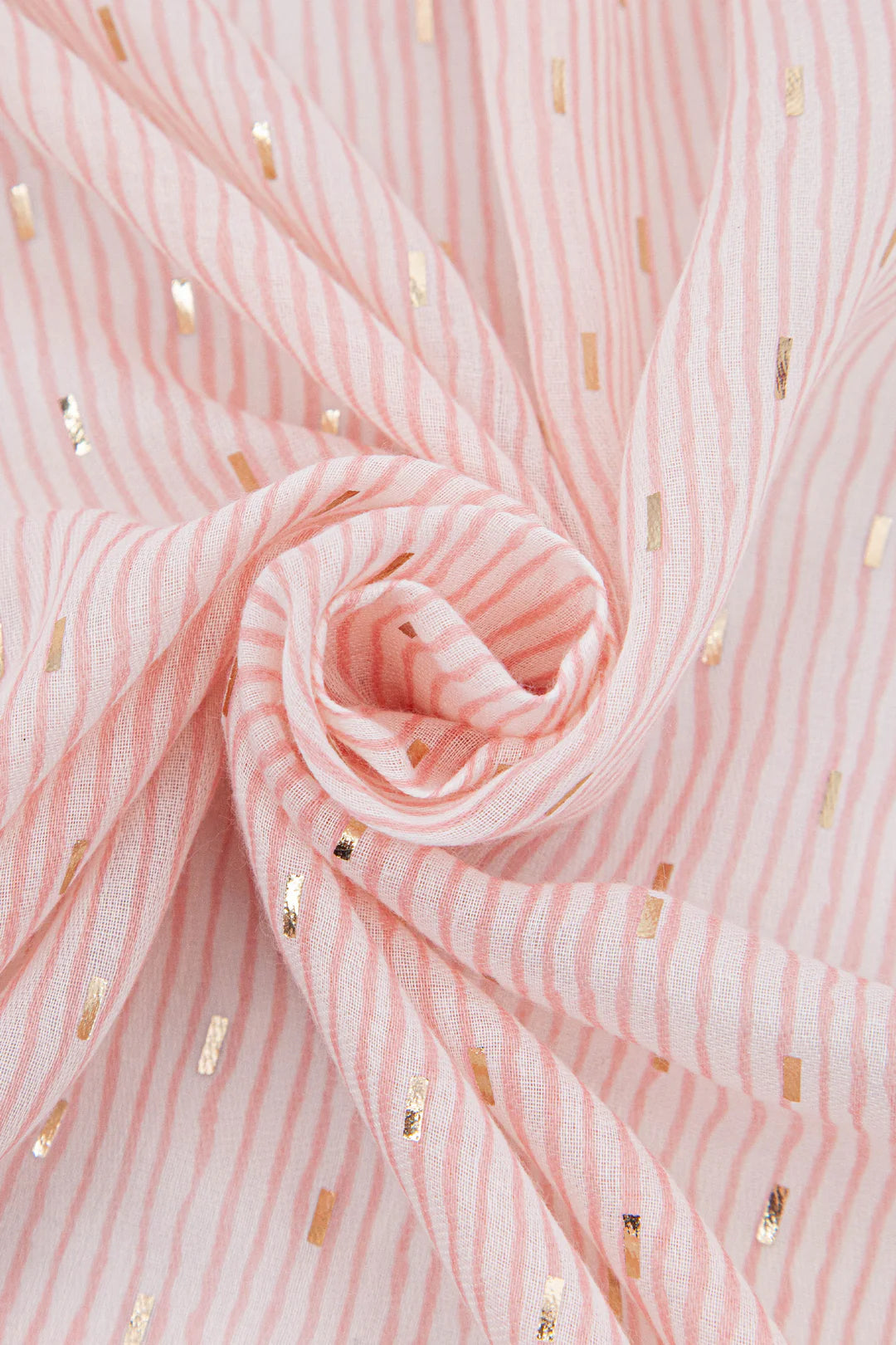 Gold & Pink Stripe Scarf