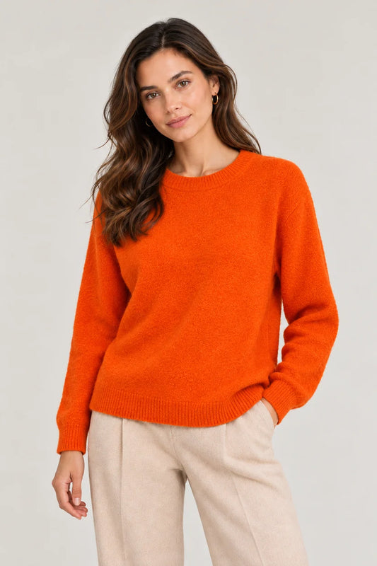 Orange Baby Alpaca Jumper