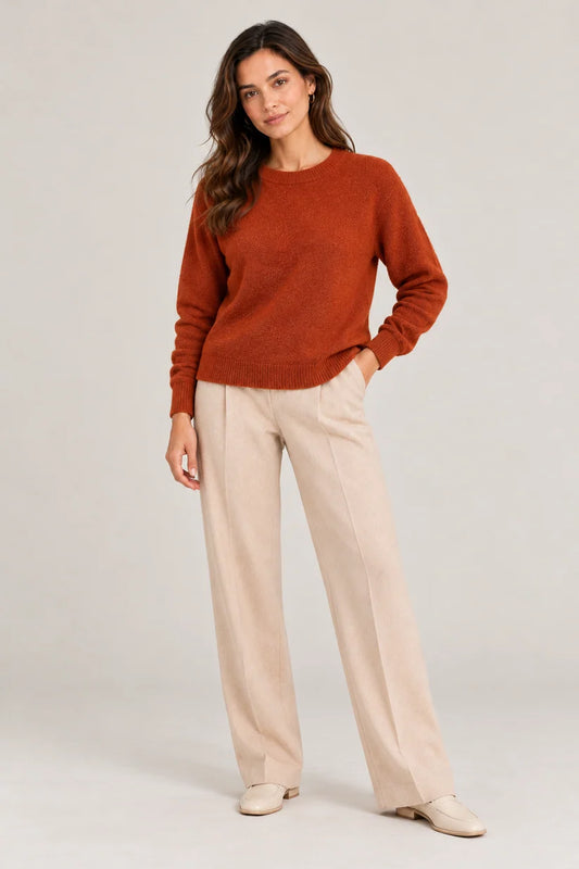 Terracotta Baby Alpaca Jumper