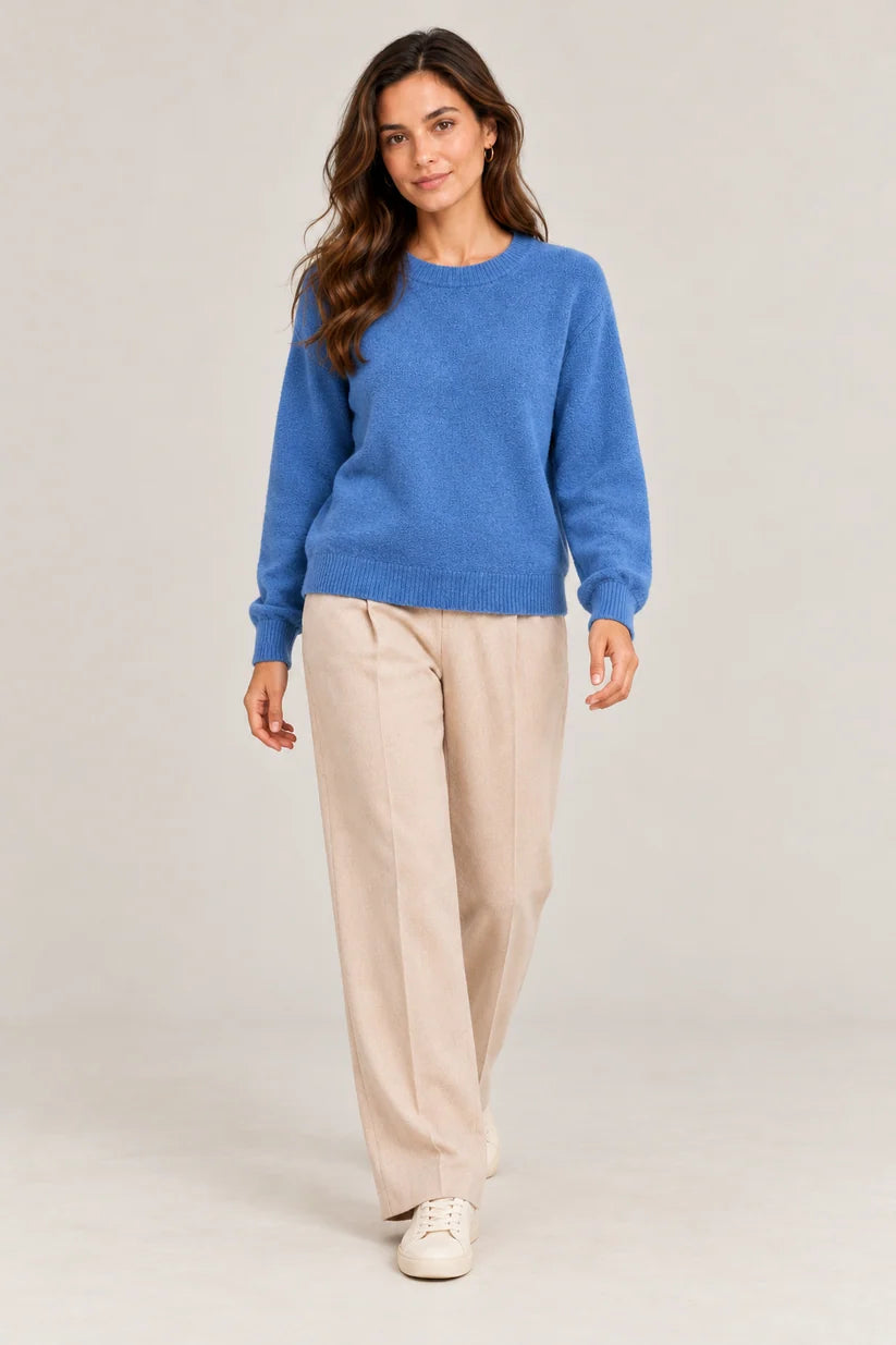 Denim Blue Baby Alpaca Jumper