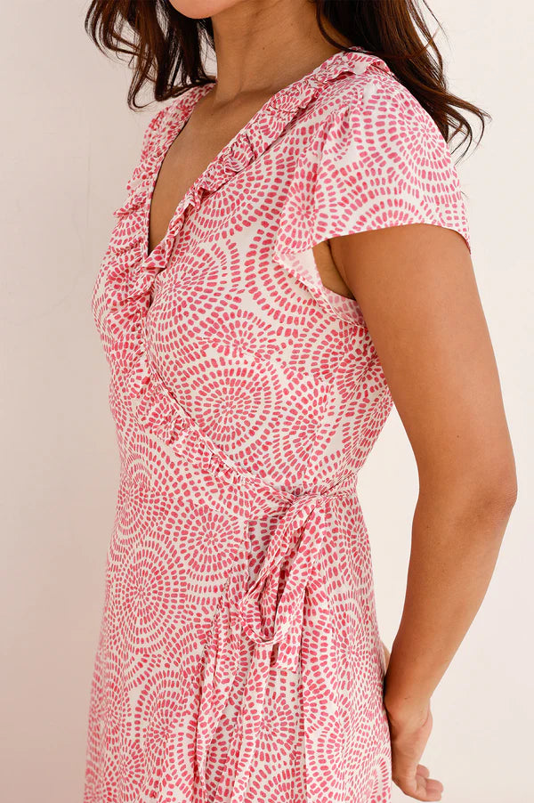 Demi Wrap Dress - Pink