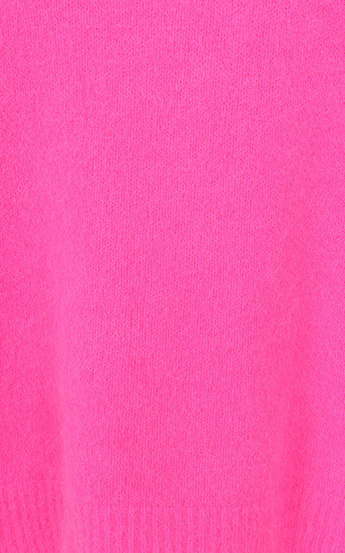 Bettina Short - Pink Fluorescent, Alpaca Jumper