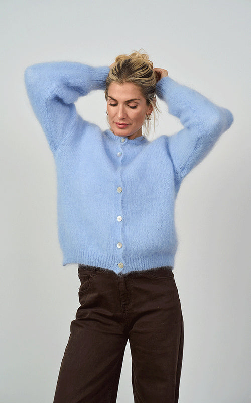 Nairn Mohair Blend Tank, Pale Blue