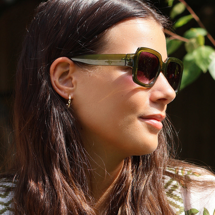 Olive Framed Sunglasses