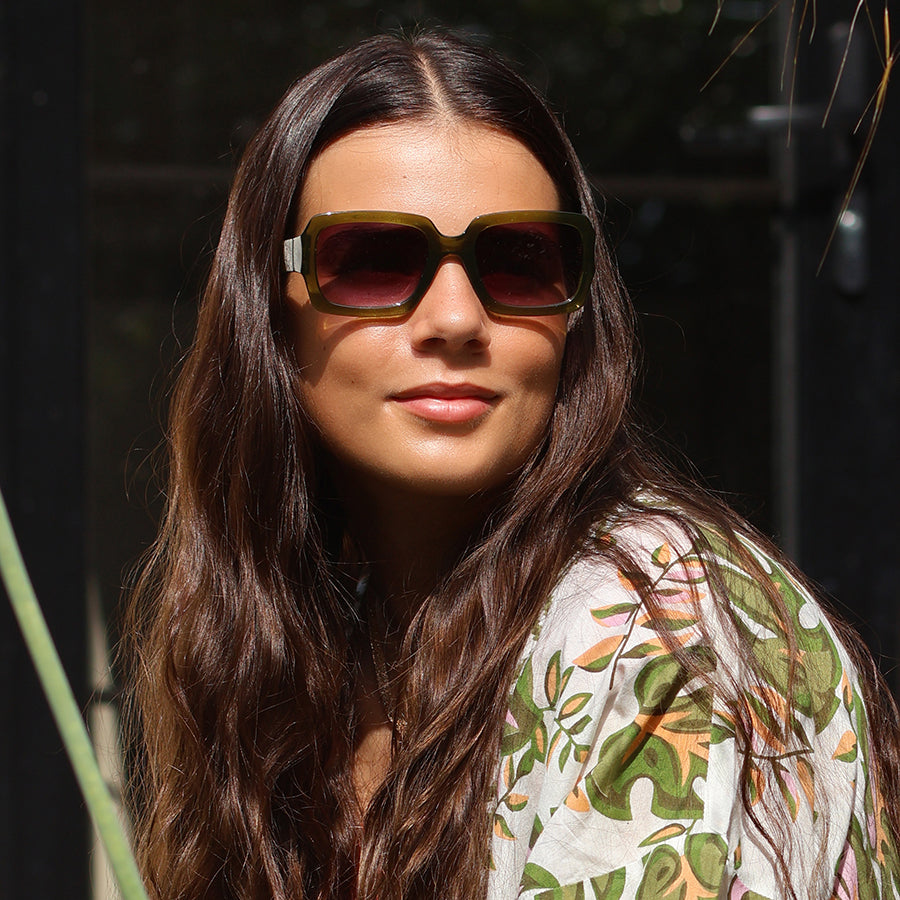 Olive Framed Sunglasses