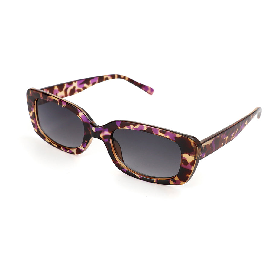 Purple Mix Rectangle Frame Sunglasses