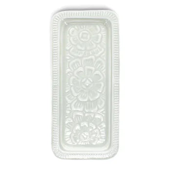 Light Grey, Enamel Trinket Tray