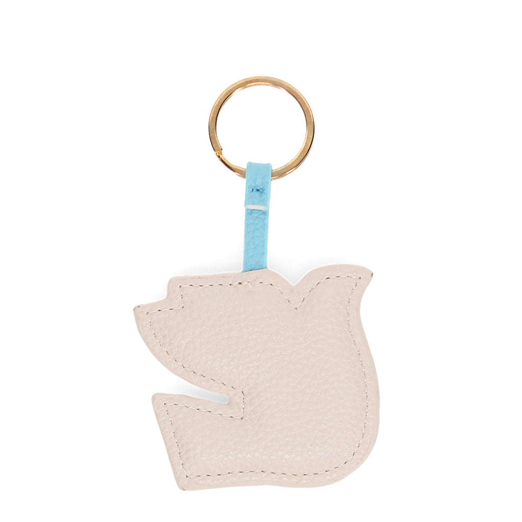 Faux Leather Keyring - Bird