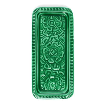 Dark Green, Enamel Trinket Tray