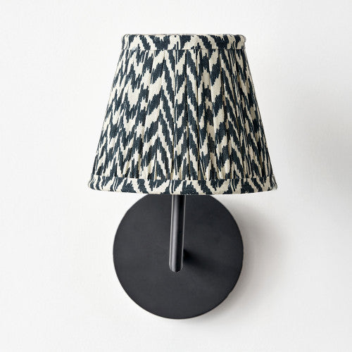 Vienna, Black Chevron Pleat Lampshade - 16cm