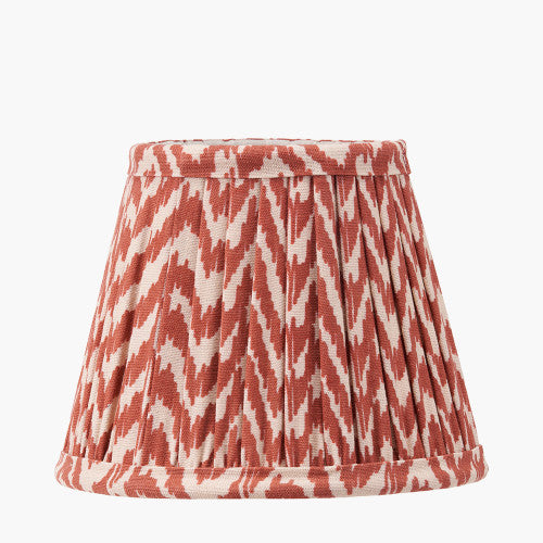 Vienna, Red Chevron Pleat Lampshade - 16cm