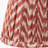Vienna, Red Chevron Pleat Lampshade - 16cm
