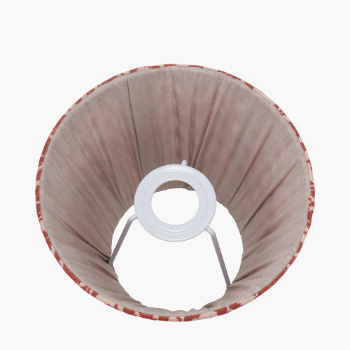 Vienna, Red Chevron Pleat Lampshade - 16cm