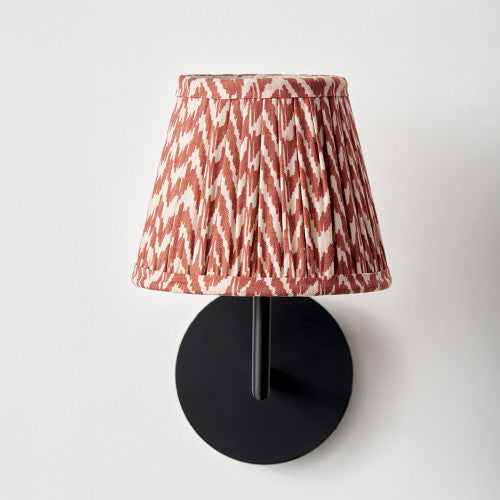 Vienna, Red Chevron Pleat Lampshade - 16cm