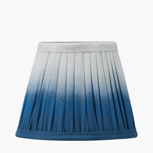 Ombre, Blue Pleat Lampshade - 16cm