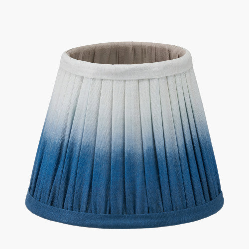 Ombre, Blue Pleat Lampshade - 16cm
