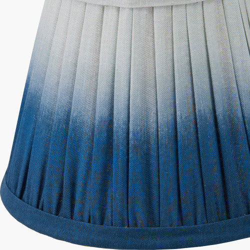 Ombre, Blue Pleat Lampshade - 16cm