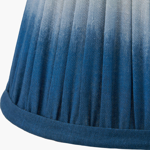 Ombre, Blue Pleat Lampshade - 16cm