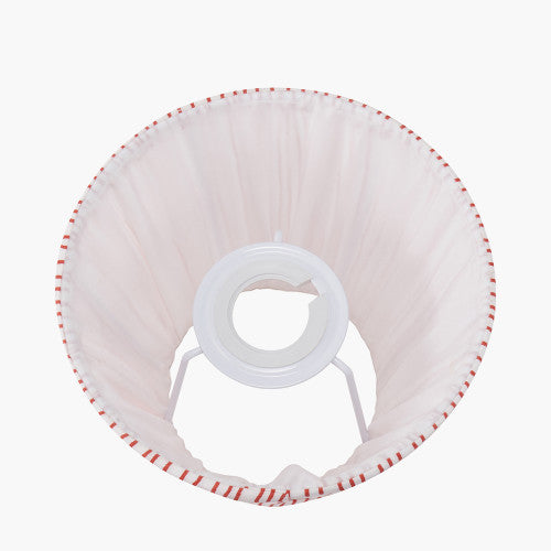 Thiago, Cinnamon Striped Pleated Lampshade - 16cm