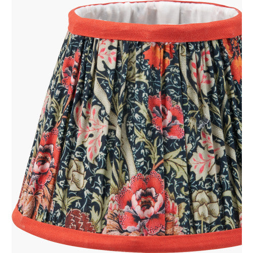 Floressa, Red Floral Pleated Shade - 16cm