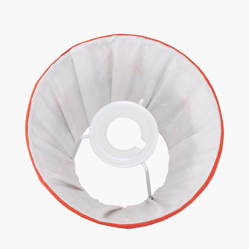 Floressa, Red Floral Pleated Shade - 16cm
