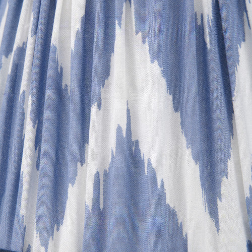 Kamilah, Blue Wide Chevron Pleated Shade - 16cm