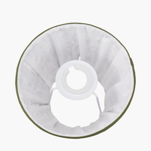 Ornella Green Floral Pleated Lamp Shade - 16cm
