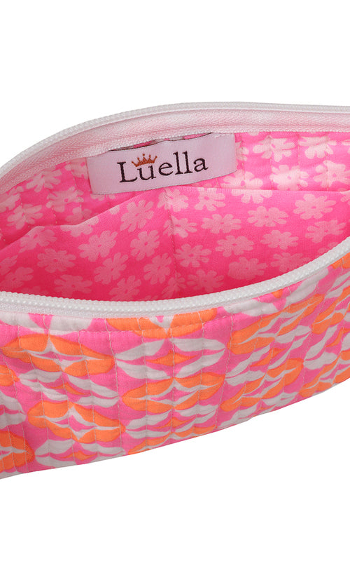 Sherah Pouch Bag - Neon Pink & Orange