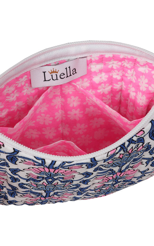 Jianna Pouch Bag - Neon Pink & Blue