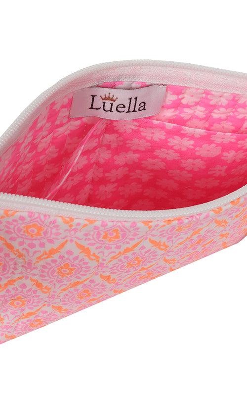 Vashti Pouch Bag - Neon Pink & Orange