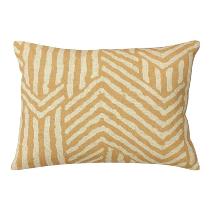 Pencil Zig Zag Cushion - Turmeric