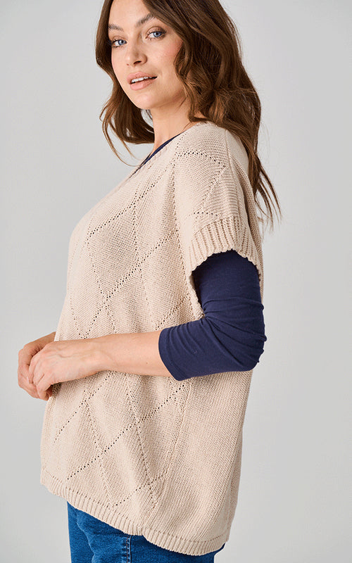 Burford Cotton Tank Top - Almond